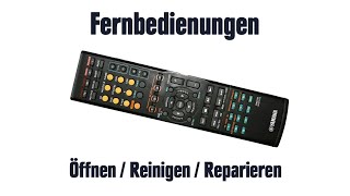 Fernbedienung  Öffnen  Reinigen  Reparieren [upl. by Eanrahc185]