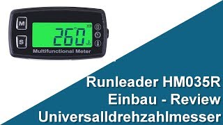 Runleader HM035R Universalldrehzahlmesser Review [upl. by Ynalem]