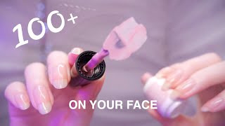 ASMR 100 TRIGGERS on YOUR FACE First Person  NonStop Tingles [upl. by Akissej626]