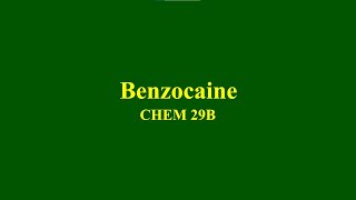 Preparation of Benzocaine [upl. by Adiol]