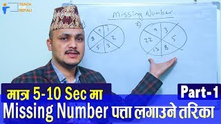 Missing Number Shortcut Trick Part  1  Kuber Adhikari  Teach For Nepali [upl. by Vitia]