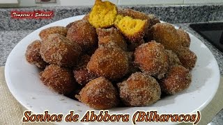 SONHOS DE ABÓBORA  BILHARACOS receita Portuguesa Iguaria dos Deuses [upl. by Samford340]