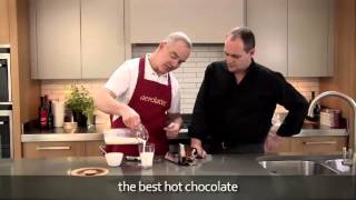 How to make a hot chocolate using an aerolatte milk frother [upl. by Inaliak]