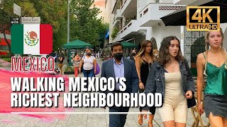 🇲🇽 Mexico City Walking Tour  Polanco Mexico City Luxury Neighbourhood 4K HDR  60fps [upl. by Akinak]