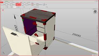 Interior  Setting inner drawers  TrunCAD [upl. by Zak]