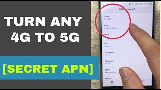 Secret APN that converts 4G to 5G on any network  Increase 4G Speed [upl. by Elolcin]