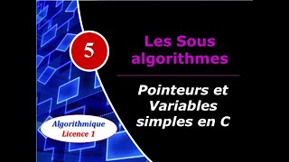 5 Les sous algorithmes  Pointeurs et Variables simples en C [upl. by Kelleher]