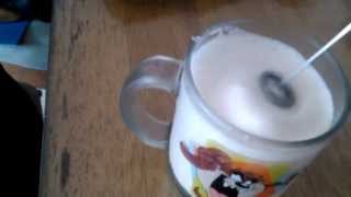 Aerolatte Review Frothing Cold Milk In Under 1 Minute [upl. by Frangos]