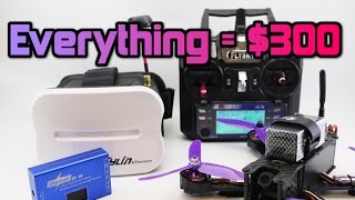 How to get FPV DRONE RACING for under 300 Parts Full setup [upl. by Sergent]