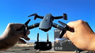 EACHINE E58 WIFI FPV With 2MP Wide Angle Camera High Hold Mode Foldable RC Drone Quadcopter RTF [upl. by Meek]