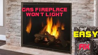 ✨ Gas Fireplace Won’t Light🔥 FIXED ✨ [upl. by Kelvin]